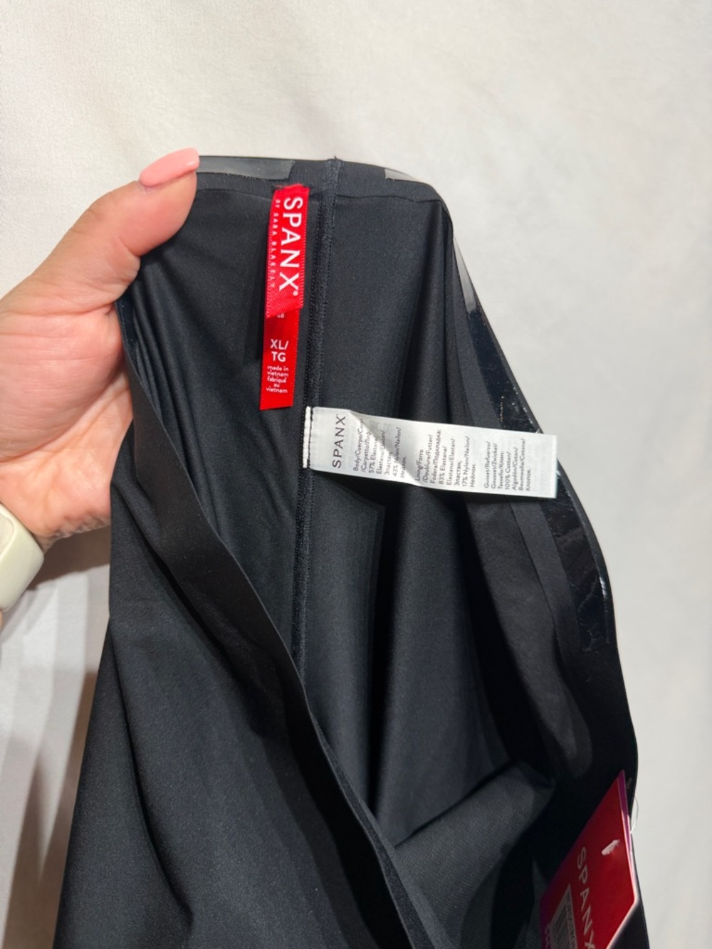 SPANX High-Waisted Midthigh Short Very Black XL NEW - Picture 6 of 8